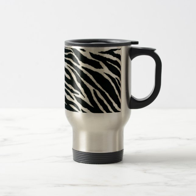 Caneca Térmica RAB Rockabilly Zebra Imprime Preto e Branco (Direita)