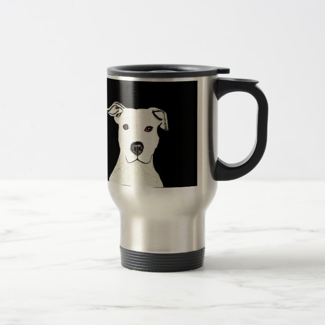 Caneca Térmica Raça do cão de Pitbull (Direita)