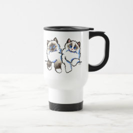 Caneca Térmica Ragdoll Gata Par de Dolls Off-Leash Art™