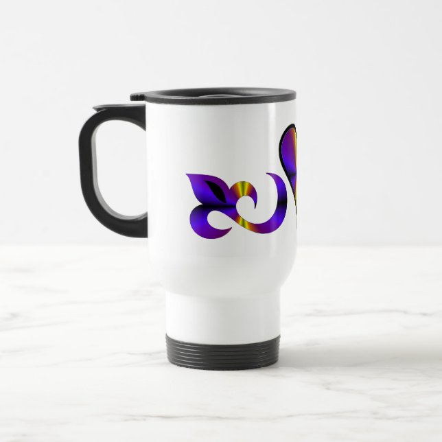 Caneca Térmica Rainbow Heart Lily e Butterfly (Esquerda)