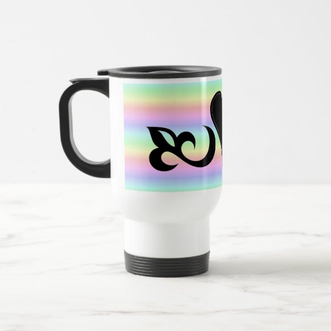 Caneca Térmica Rainbow Heart Lily e Butterfly (Esquerda)