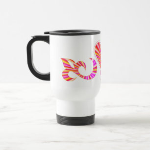Caneca Térmica Rainbow Heart Lily e Butterfly