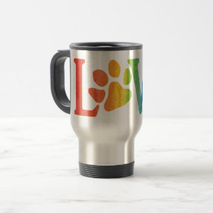 Caneca Térmica Rainbow Love Paw