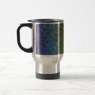 Caneca Térmica Rainbow Peacock Marble