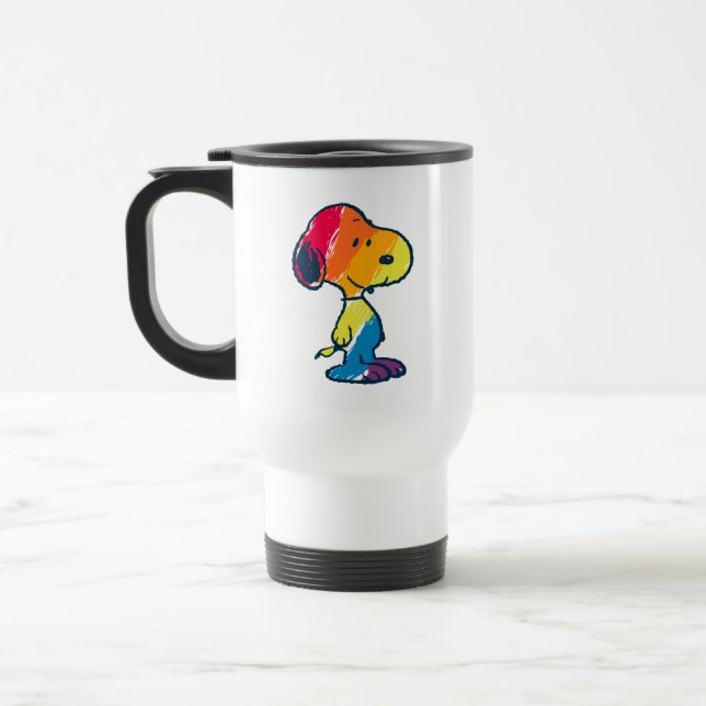 Caneca Térmica Rainbow Snoopy (Esquerda)