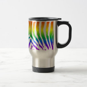 Caneca Térmica Rainbow Zebra Pattern