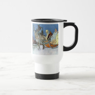 Caneca Térmica Rainha de gelo da neve Rainha Russa Princesa Reind