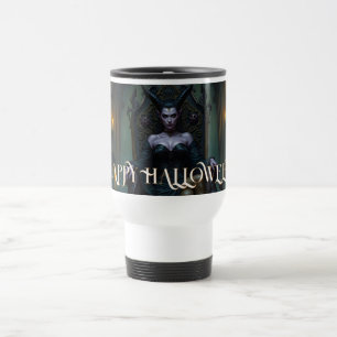 Caneca Térmica Rainha Demônio Trono à Luz de Velas