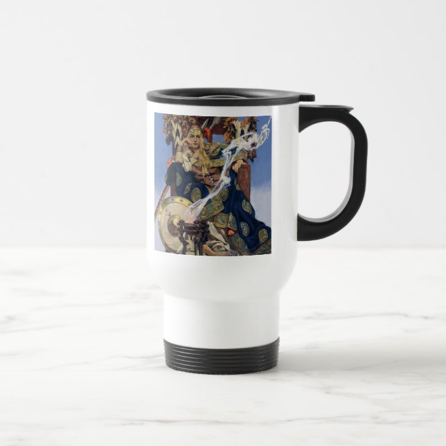 Caneca Térmica Rainha Maeve Warrior Princesa Fantasy Art (Direita)