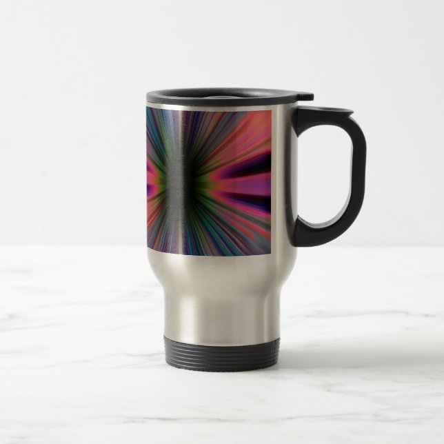 Caneca Térmica Raios coloridos de explosão solar (Direita)