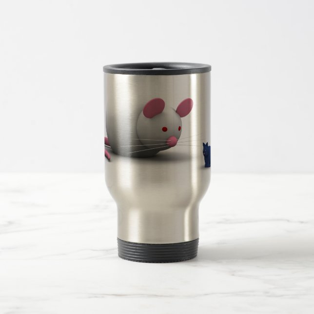 Caneca Térmica Ratos e jogo do gato (Centro)