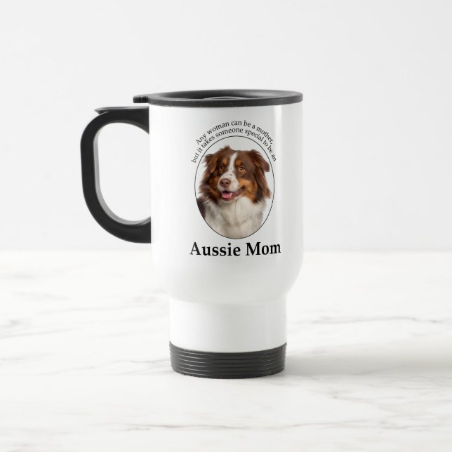 Caneca Térmica Red Australian Shepherd Mãe (Esquerda)