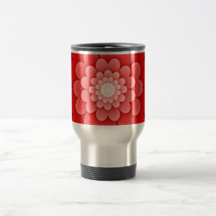 Caneca Térmica Red Floral Mandala-58566