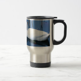 Caneca Térmica Reflexão do Pato Branco Dormindo