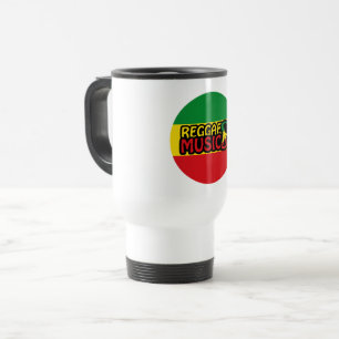 Caneca Térmica Reggae Music, reggae art com símbolo de paz