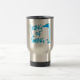 Caneca Térmica Rei do BALANÇO! bola de golfe e clube de golfe