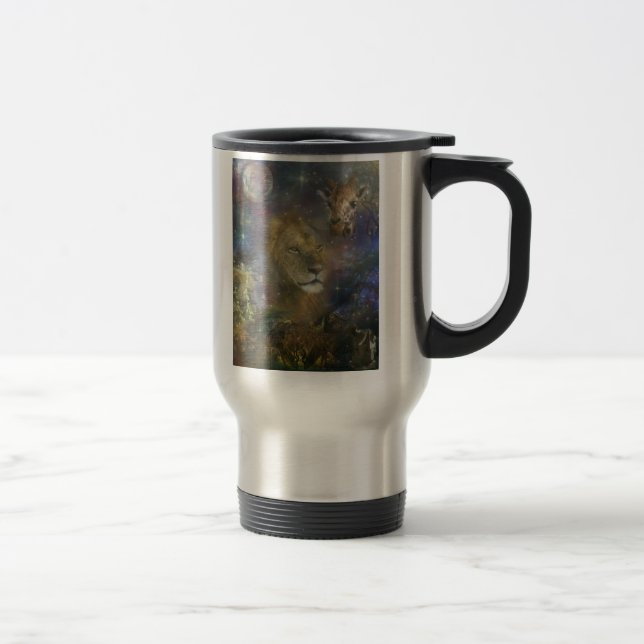 Caneca Térmica Rei do leão de animais da selva (Direita)