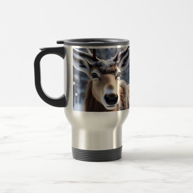 Caneca Térmica Reindeer Magic: Fechamento do Companheiro Leal de  (Esquerda)