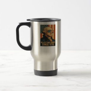 Caneca Térmica Rejeitando Reis Desde 1776 Gráfico Clássico Vintag