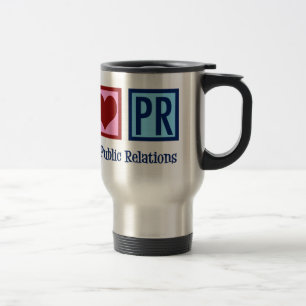 Caneca Térmica Relações públicas do amor da paz