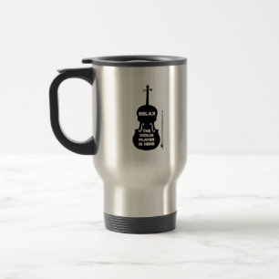 Caneca Térmica Relaxe, o Jogador de Violino está aqui