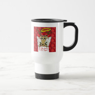 Caneca Térmica Rena de Natal É a Temporada para Presentes de Roup