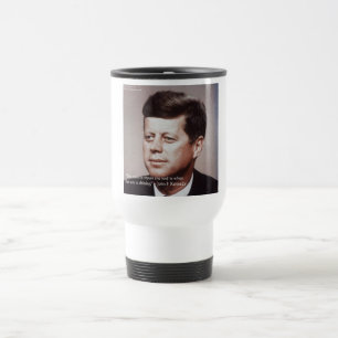 Caneca Térmica Reparar o Telhado Citação Famosa de JFK