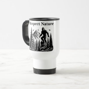 Caneca Térmica Respeite a arte de tinta do pé-direito da Nature Y