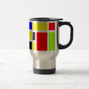 Caneca Térmica Retângulos Coloridos 04 - Personalizados
