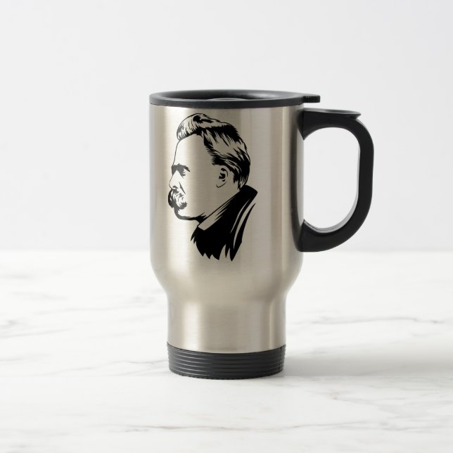 Caneca Térmica Retrato de Frederich Nietzsche (Direita)