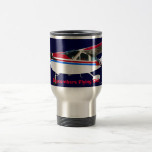 Caneca Térmica Retrato de N13HK, clube do vôo de Skycombers