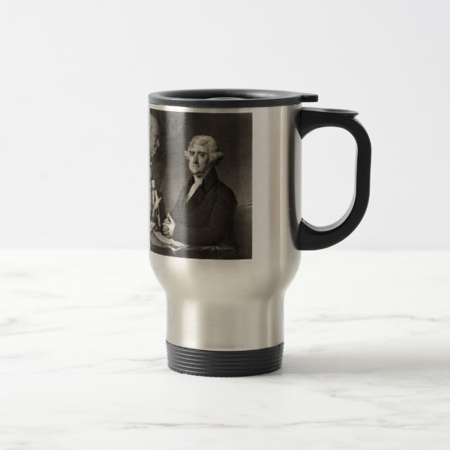 Caneca Térmica Retrato de Thomas Jefferson (Direita)
