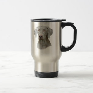 Caneca Térmica Retrato de Weimaraner de um cão