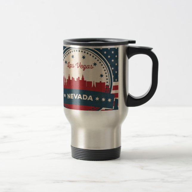 Caneca Térmica Retro Las Vegas Skyline (Direita)