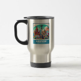 Caneca Térmica Retro Leipzig Skyline