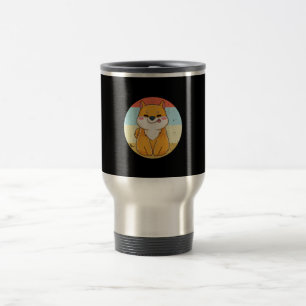 Caneca Térmica Retro Shiba Inu Produto de Pai Shiba Inu Mãe