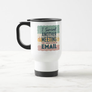 Caneca Térmica Reunião de Humor no Escritório & E-mail Sarcástico
