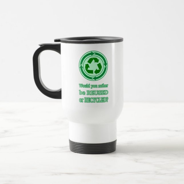 Caneca Térmica Reutilizar e Reciclar (Esquerda)