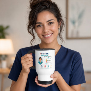 Caneca Térmica Revisão de apreciação de enfermeira moderna do pac