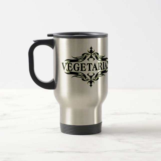 Caneca Térmica Rico de Preto - Vegetariano (Esquerda)