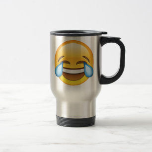 Caneca Térmica Rindo de Lágrimas de Choro de Joy emoji