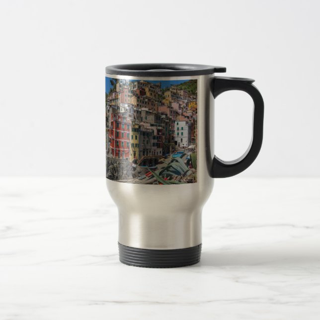 Caneca Térmica Riomaggiore Cinque Terre Liguria Itália (Direita)