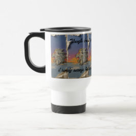 Caneca Térmica Roaring Lion Sunrise Papercut Travel Mug
