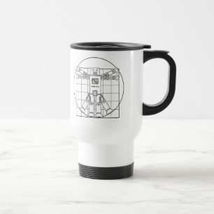 Caneca Térmica Robô de da Vinci Vitruvian