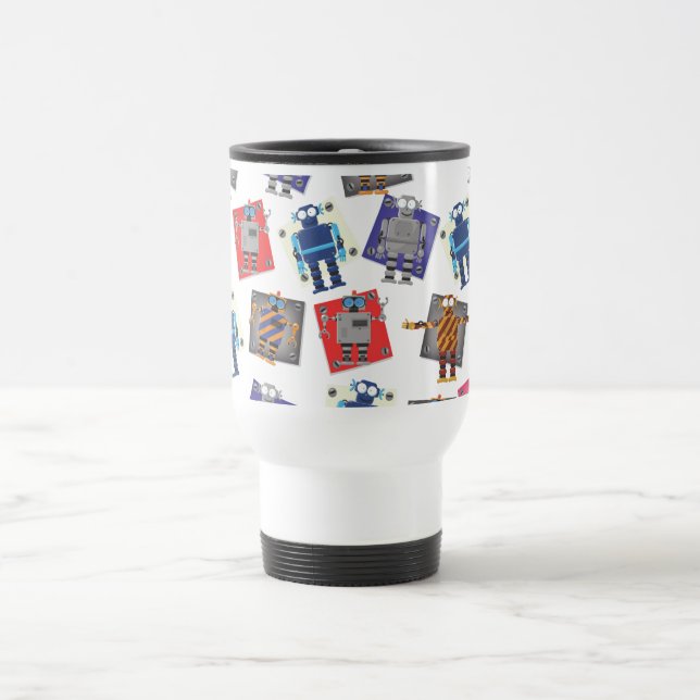 Caneca Térmica Robô Mecânico Cartoon (Centro)
