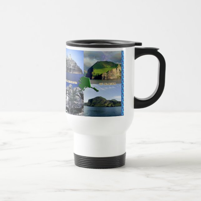 Caneca Térmica Rock Landscapes da Colagem do Alasca (Direita)