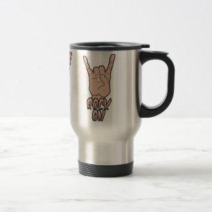 Caneca Térmica ROCK ON mug - escolha estilo e cor