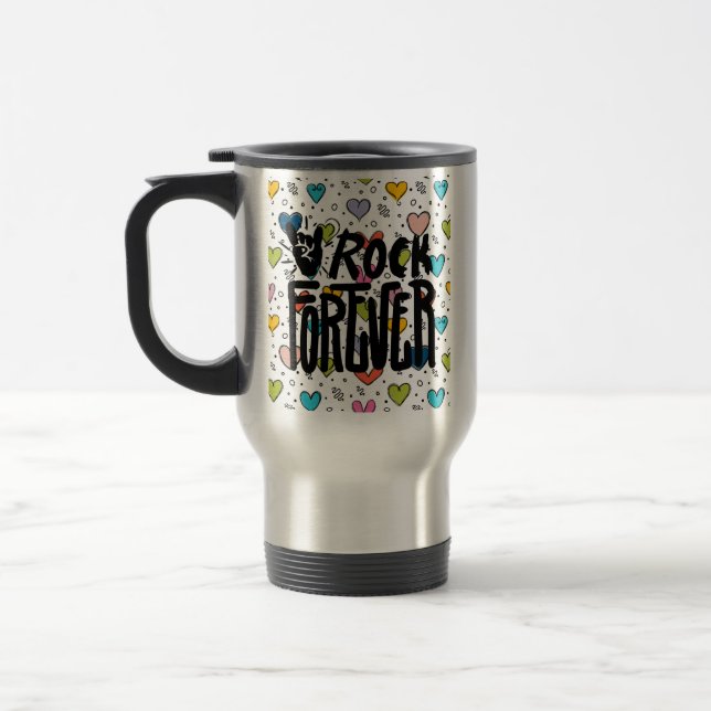 Caneca Térmica rock para sempre (Esquerda)