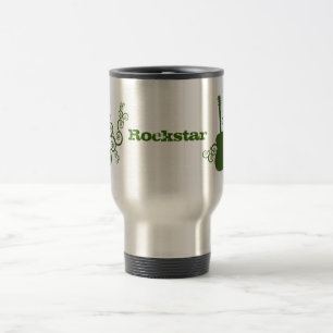 Caneca Térmica Rockstar Guitar Mug, Verde
