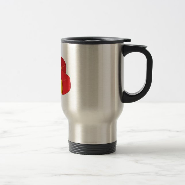 Caneca Térmica Roda de Queijo Cera Vermelha Laticínio (Direita)